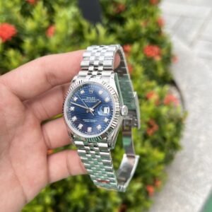Đồng Hồ Rolex DateJust 126234 Rep 11 Mặt Xanh Dương Nếp Gấp VS 36mm (1)