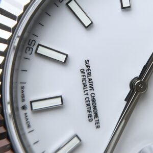 Đồng Hồ Rolex DateJust 126334 Mặt Men Sứ Trắng Nhà Máy Clean 41mm (8)