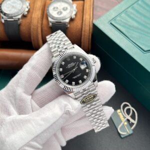 Đồng Hồ Rolex DateJust 126334 Mặt Số Đen Cọc Số Đính Đá Clean (1)