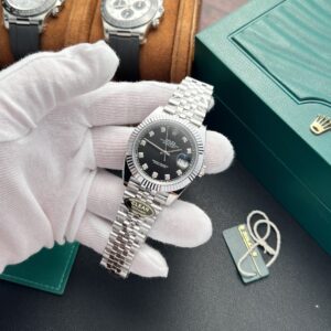 Đồng Hồ Rolex DateJust 126334 Mặt Số Đen Cọc Số Đính Đá Clean (3)