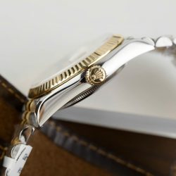 Đồng Hồ Rolex DateJust Bọc Vàng 18K Mặt Lá Cọ GM Replica 36mm (2)
