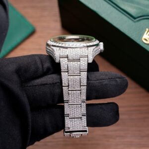 Đồng Hồ Rolex DateJust Độ Kim Cương Moissanite Hong Kong 41mm (3)