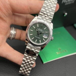 Đồng Hồ Rolex Datejust 126234 Mặt Xếp Gạch Màu Xanh Lá VS 36mm (2)