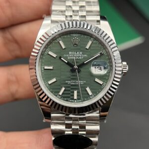 Đồng Hồ Rolex Datejust 126234 Mặt Xếp Gạch Màu Xanh Lá VS 36mm (3)