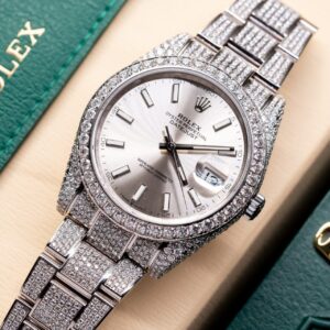 Đồng Hồ Rolex Datejust 126334 Đính Full Kim Cương Moissanite 41mm (4)