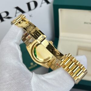 Đồng Hồ Rolex Day-Date Bọc Vàng 18K Mặt Số Đen GM V2 (1)