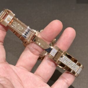 Đồng Hồ Rolex Daytona Rainbow Bọc Vàng Độ Kim Cương Moissanite 40mm (3)