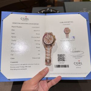 Đồng Hồ Rolex Daytona Rainbow Bọc Vàng Độ Kim Cương Moissanite 40mm (3)