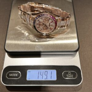 Đồng Hồ Rolex Daytona Rainbow Bọc Vàng Độ Kim Cương Moissanite 40mm (3)