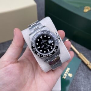 Đồng Hồ Rolex GMT Master II Black Dial Nhà Máy Clean 40mm (4)