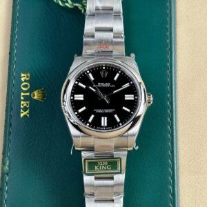 Đồng Hồ Rolex Oyster Perpetual 124300 Mặt Đen Replica King Factory 41mm (3)