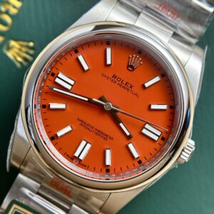 Đồng Hồ Rolex Oyster Perpetual 124300 Mặt Đỏ Nhà Máy King 41mm (3)