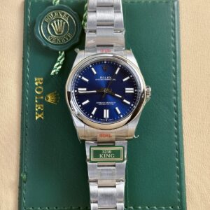 Đồng Hồ Rolex Oyster Perpetual 124300 Mặt Xanh Dương Nhà Máy King 41mm (3)