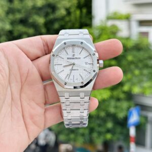 Đồng Hồ Audemars Piguet Royal Oak 15400ST Replica Mặt Trắng Nhà Máy APS 41mm