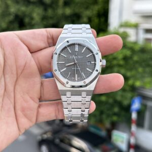 Đồng Hồ Audemars Piguet Royal Oak 15400ST Replica Mặt Xám Nhà Máy APS 41mm (1)