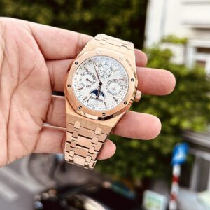 Đồng Hồ Audemars Piguet Royal Oak 26574OR Mặt Trắng Rep 11 41mm (4)