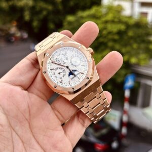 Đồng Hồ Audemars Piguet Royal Oak 26574OR Mặt Trắng Rep 11 41mm (4)