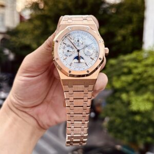 Đồng Hồ Audemars Piguet Royal Oak 26574OR Mặt Trắng Rep 11 41mm (4)
