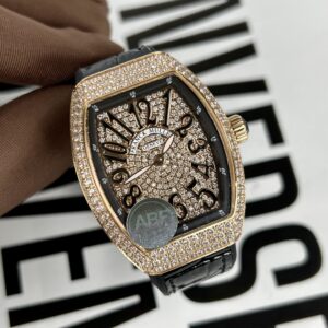 Đồng Hồ Franck Muller V32 Nữ Đính Full Đá Rose Gold ABF 36mm (3)