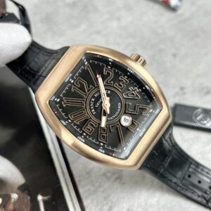Đồng Hồ Franck Muller V45 Rose Gold Replica ABF Factory Màu Đen 45mm (8)