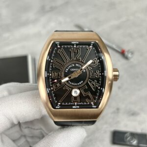 Đồng Hồ Franck Muller V45 Rose Gold Replica ABF Factory Màu Đen 45mm (8)