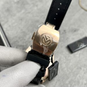 Đồng Hồ Franck Muller V45 Rose Gold Replica ABF Factory Màu Đen 45mm (8)
