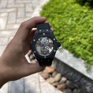 Đồng Hồ Hublot Big Bang Tourbillon Vỏ Gốm Đen JB Factory 45mm (1)