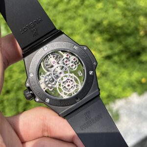 Đồng Hồ Hublot Big Bang Tourbillon Vỏ Gốm Đen JB Factory 45mm (1)