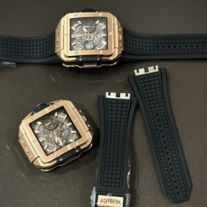 Đồng Hồ Hublot Big Big Square Replica 11 Màu Vàng Hồng 42mm (1)