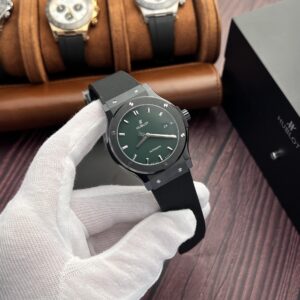 Đồng Hồ Hublot Classic Fusion Ceramic Replica Mặt Xanh Lá Cây JJZ 42mm (1)