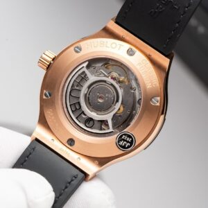 Đồng Hồ Hublot Classic Fusion King Gold Black Replica 11 Nhà Máy JJF 38mm (4)