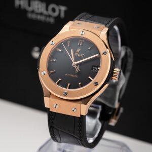 Đồng Hồ Hublot Classic Fusion King Gold Black Replica 11 Nhà Máy JJF 38mm (4)