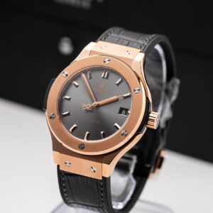 Đồng Hồ Hublot Classic Fusion King Gold Gray Replica 11 Nhà Máy JJF 38mm (2)