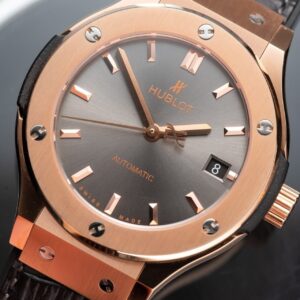 Đồng Hồ Hublot Classic Fusion King Gold Gray Replica 11 Nhà Máy JJF 38mm (2)
