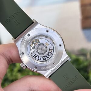 Đồng Hồ Hublot Classic Fusion Màu Xanh Lá Cây Đính Đá JJ+ 42mm