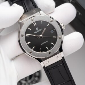 Đồng Hồ Hublot Classic Fusion Titanium Black Replica 11 Nhà Máy JJF 38mm (1)