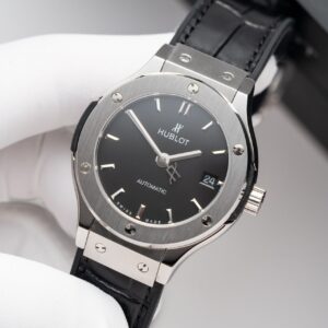 Đồng Hồ Hublot Classic Fusion Titanium Black Replica 11 Nhà Máy JJF 38mm (1)