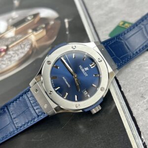Đồng Hồ Hublot Classic Fusion Titanium Replica 11 Màu Xanh Dương JJF 38mm (7)