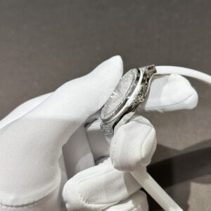 Đồng Hồ Hublot Nữ Màu Trắng Độ Full Kim Cương Moissanite 33mm (6)