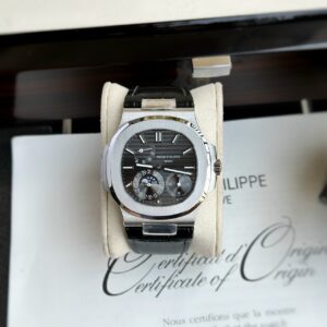 Đồng Hồ Patek Philippe 5712 Nhà Máy GR Mặt Xám Dây Da 40mm