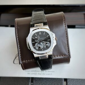 Đồng Hồ Patek Philippe 5712 Nhà Máy GR Mặt Xám Dây Da 40mm