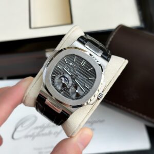 Đồng Hồ Patek Philippe 5712 Nhà Máy GR Mặt Xám Dây Da 40mm
