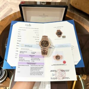 Đồng Hồ Patek Philippe Nautilus 5712 Bọc Vàng Mặt Chocolate GRF 40mm (1)