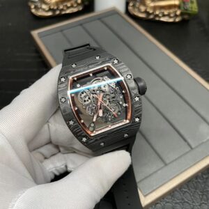 Đồng Hồ Richard Mille RM055 Carbon NTPT Rep 11 BBR Màu Đen 45mm (6)