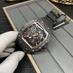 Đồng Hồ Richard Mille RM055 Carbon NTPT Rep 11 BBR Màu Đen 45mm (6)