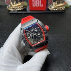 Đồng Hồ Richard Mille RM055 Carbon NTPT Rep 11 BBR Màu Đỏ 45mm (9)