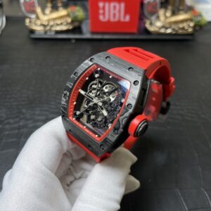 Đồng Hồ Richard Mille RM055 Carbon NTPT Rep 11 BBR Màu Đỏ 45mm (9)