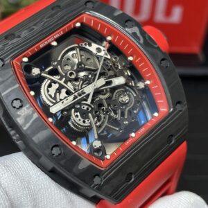 Đồng Hồ Richard Mille RM055 Carbon NTPT Rep 11 BBR Màu Đỏ 45mm (9)