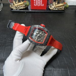 Đồng Hồ Richard Mille RM055 Carbon NTPT Rep 11 BBR Màu Đỏ 45mm (9)