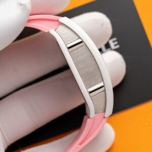 Đồng Hồ Richard Mille RM07-01 Ceramic Dây Cao Su Màu Hồng 36mm (1)